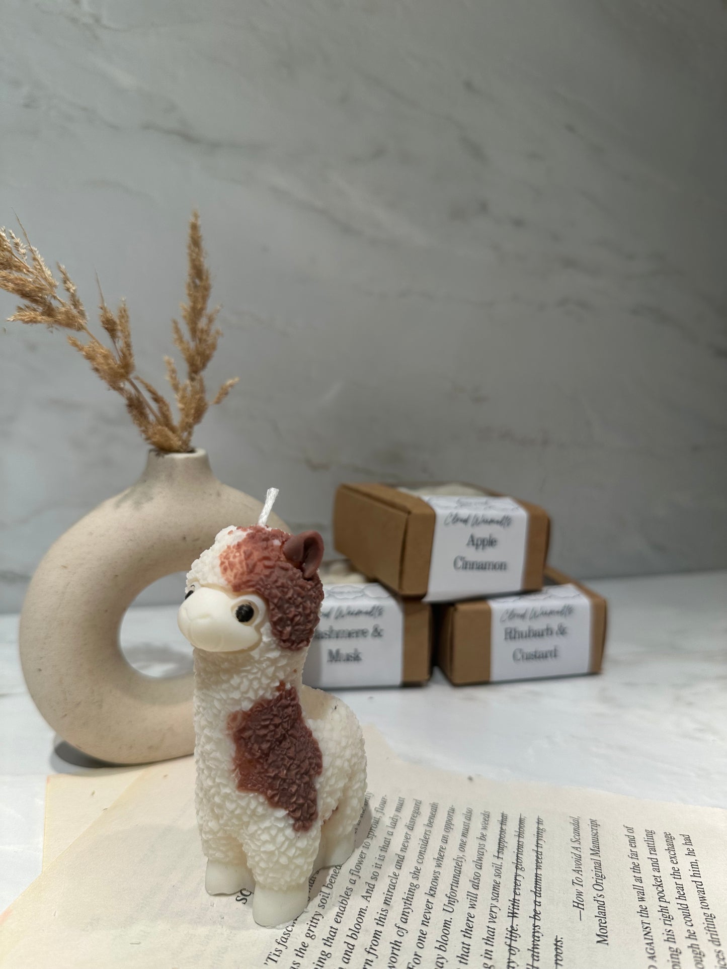Alpaca Candle | Decorative Pillar Candle