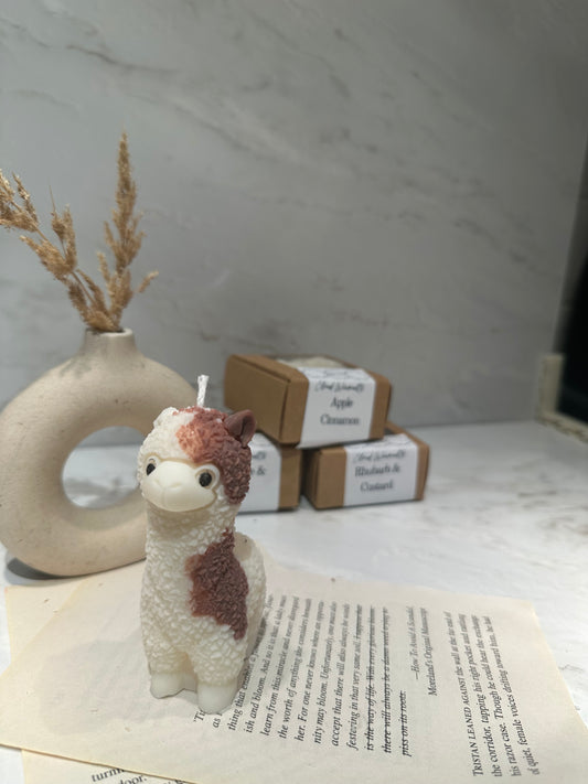 Alpaca Candle | Decorative Pillar Candle