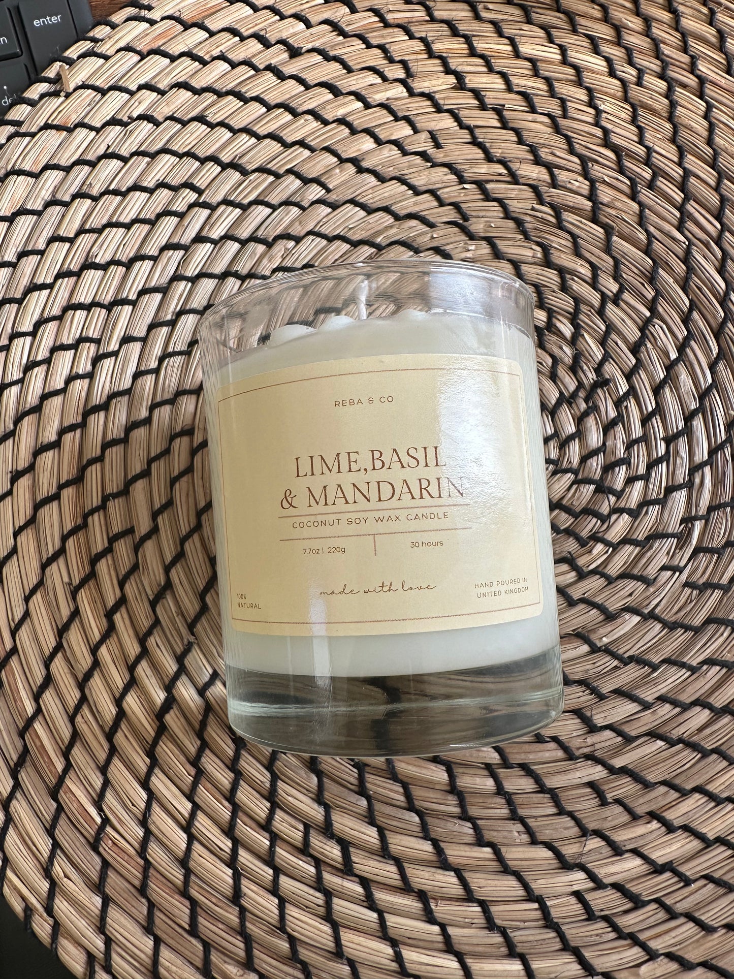 Lime Basil and Mandarin Candle | Summer Candle