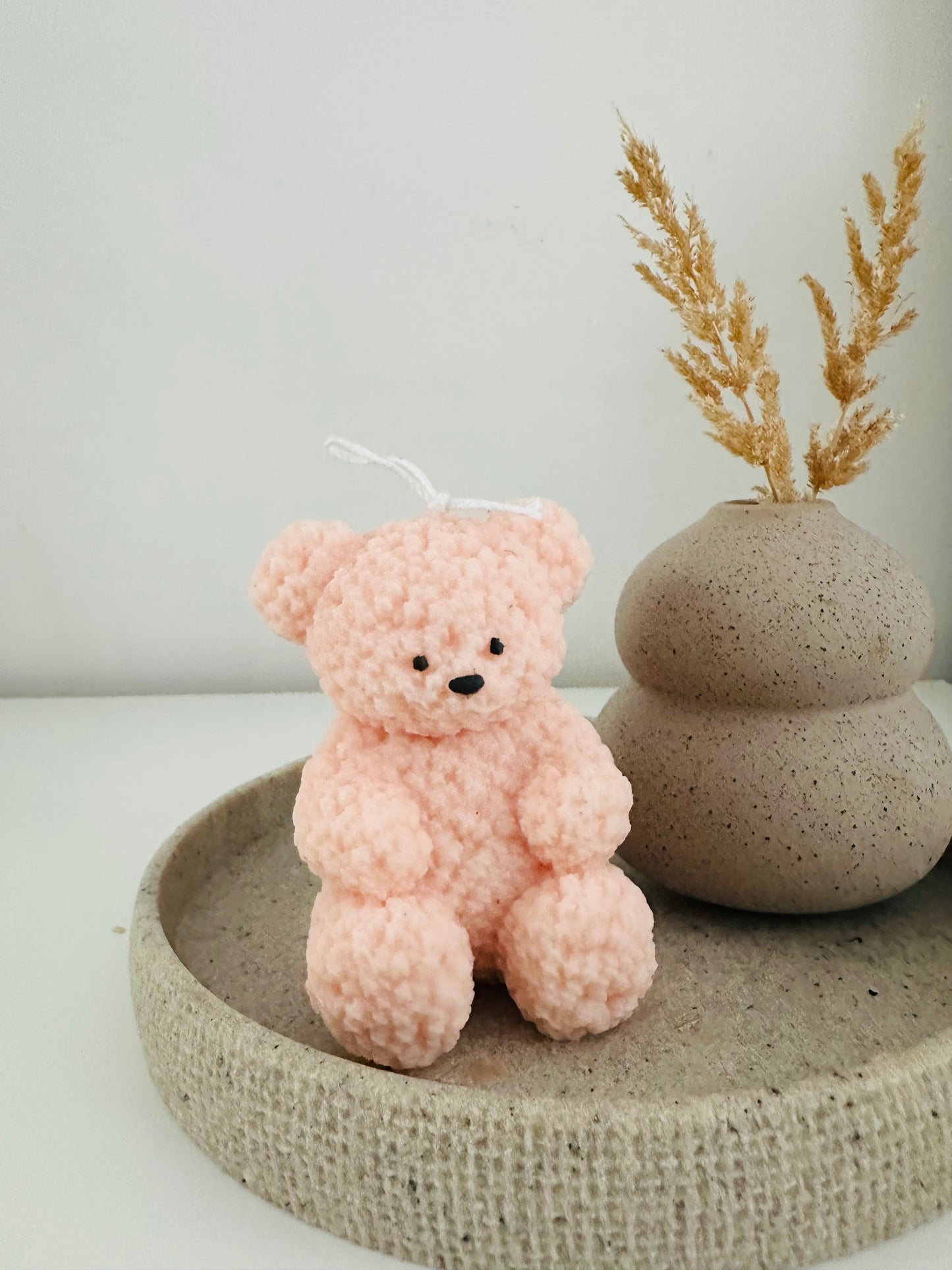 Teddy Bear Candle | Decorative Pillar Candle